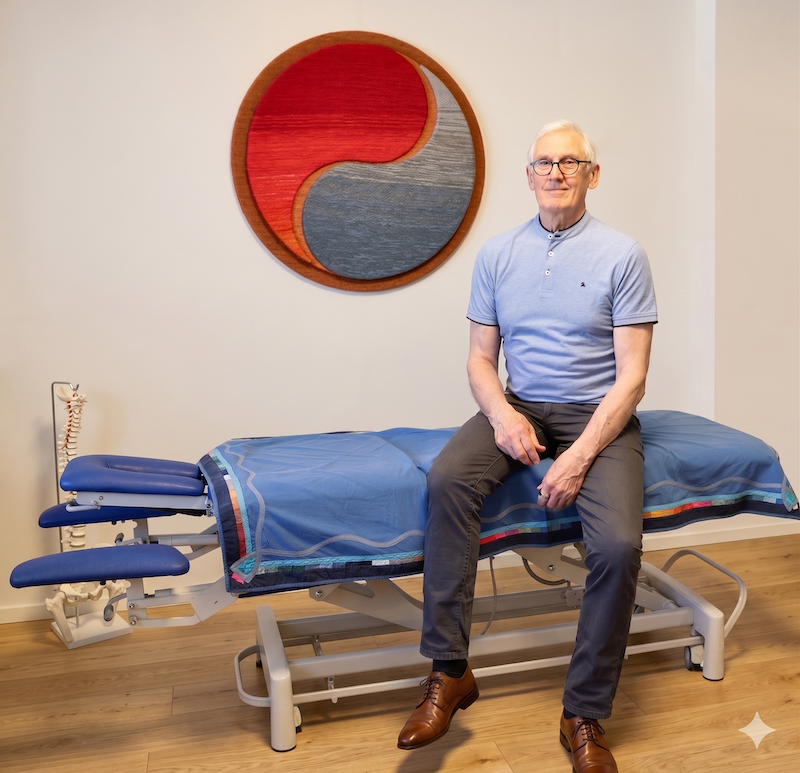 Kari Valtonen vastaanotollaan